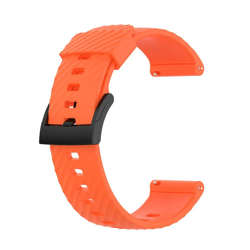 Silicone Strap, orange, without a watch, 3/4 front view