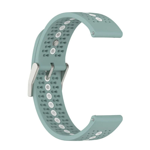 Silicone Strap, green-grey, without a watch, 3/4 front view