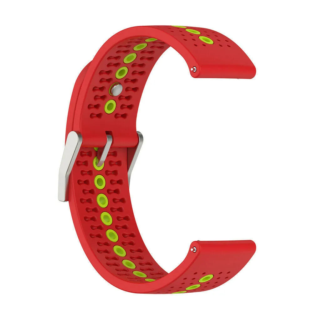 Silicone Strap, red/green, without a watch, 3/4 front view