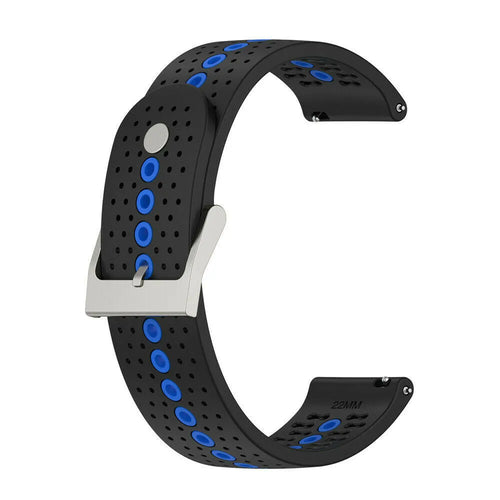 Bracelet silicone Suunto Race 2 (noir/bleu)