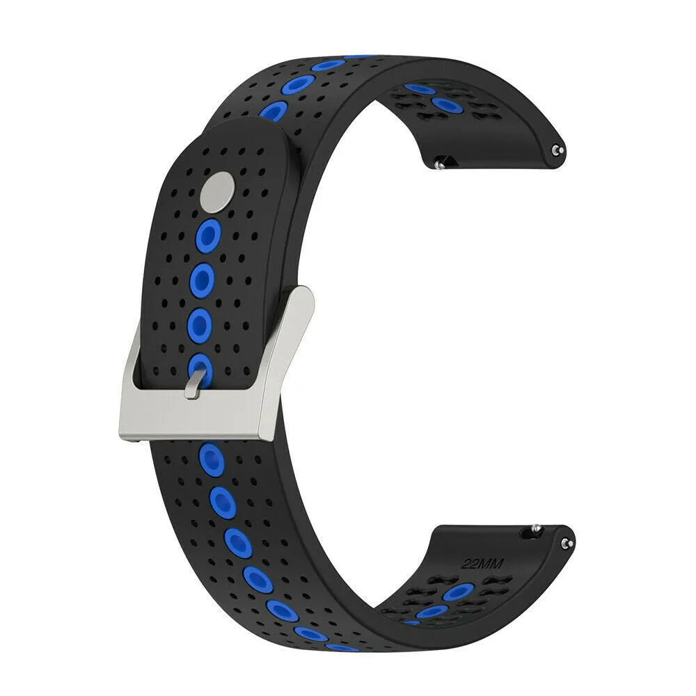 Bracelet silicone Suunto Race 2 (noir/bleu)