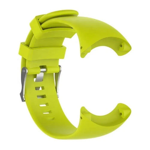 Silicone Strap, lime, without a watch, 3/4 front view