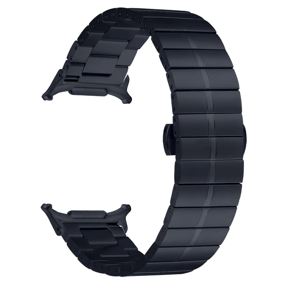 Premium Metal Strap, titanium grey, without a watch, 3/4 front view