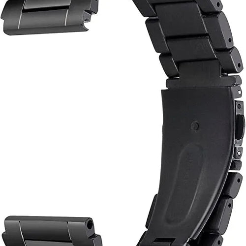 Titanium Strap, black, without a watch, 3/4 front view