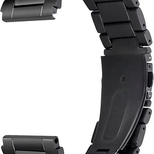 Titanium Strap, black, without a watch, 3/4 front view