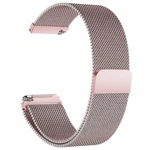 Milanese Strap, pink, without a watch, 3/4 front view