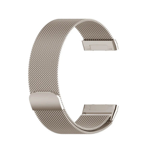 Milanese Strap, starlight, without a watch, 3/4 front view