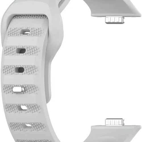 Outdoor Silicone Strap, grey, without a watch, 3/4 front view