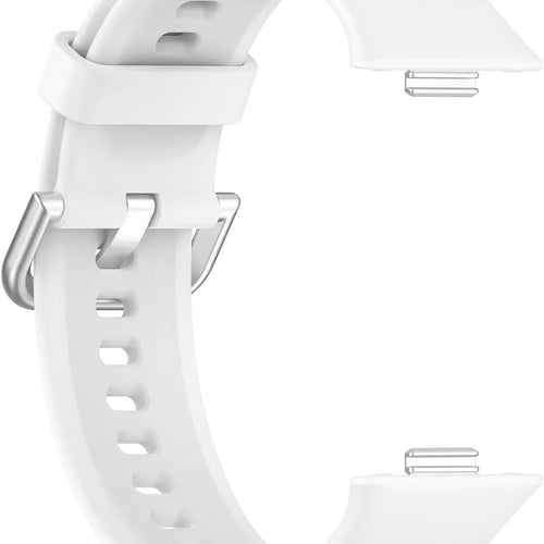 Silicone Strap, white, without a watch, 3/4 front view