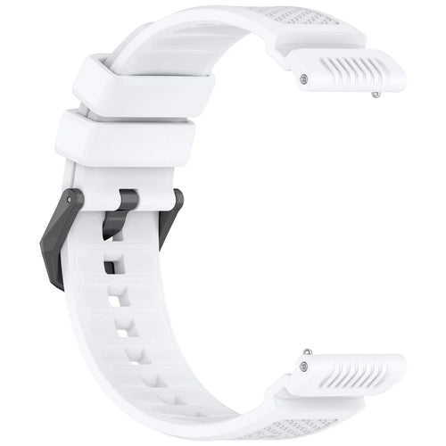 Silicone Strap, white, without a watch, 3/4 front view
