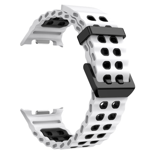 Samsung Galaxy Watch 9 - 44mm Ocean Strap (White/Black)