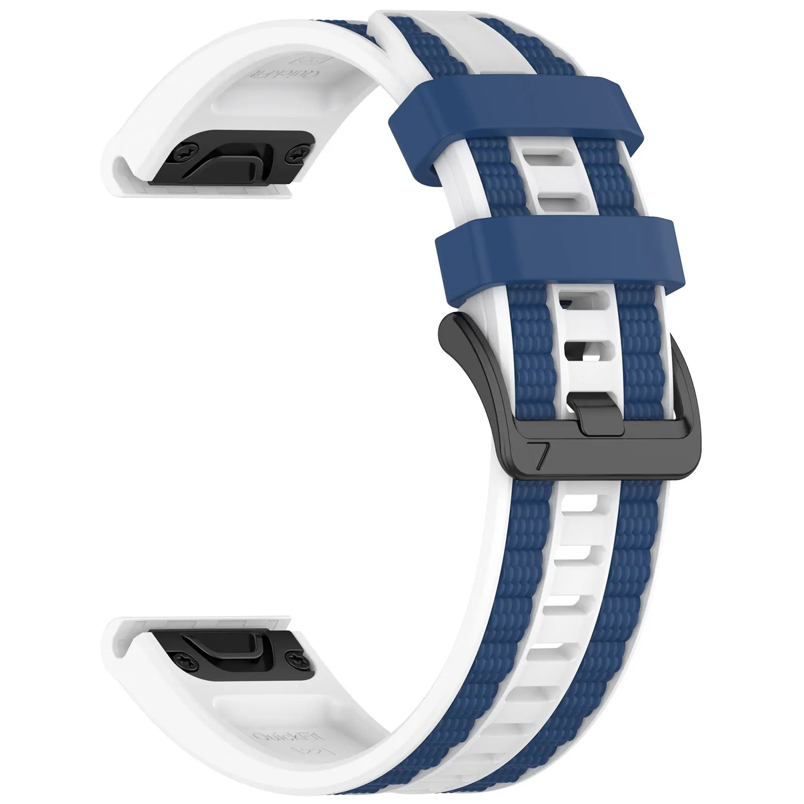 Garmin Tactix 7 Sport Grain Strap (White/Blue)