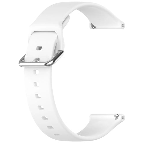 Bracelet silicone avec boucle TicWatch Pro 5 Enduro (blanc)