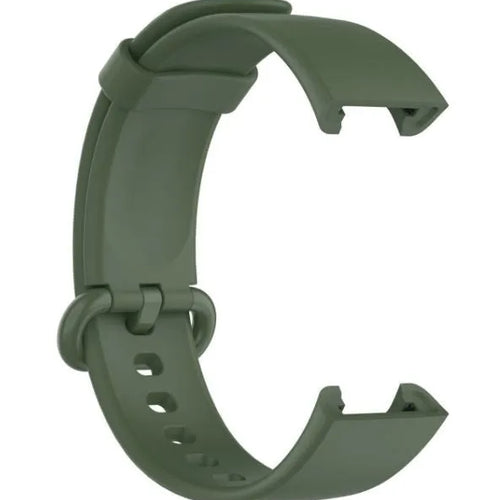 Silicone Strap, dark green, without a watch, 3/4 front view