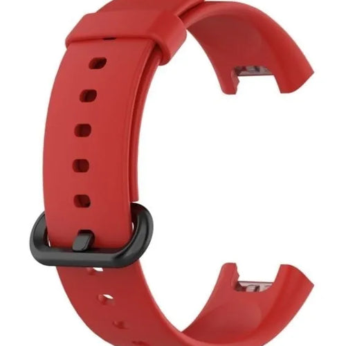 Silicone Strap, red, without a watch, 3/4 front view