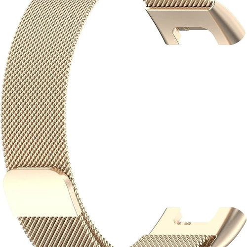 Milanese Strap, champagne, without a watch, 3/4 front view