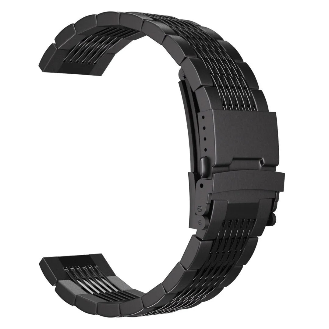Bracelet acier avec maillons Premium Oppo Watch X2 (noir)