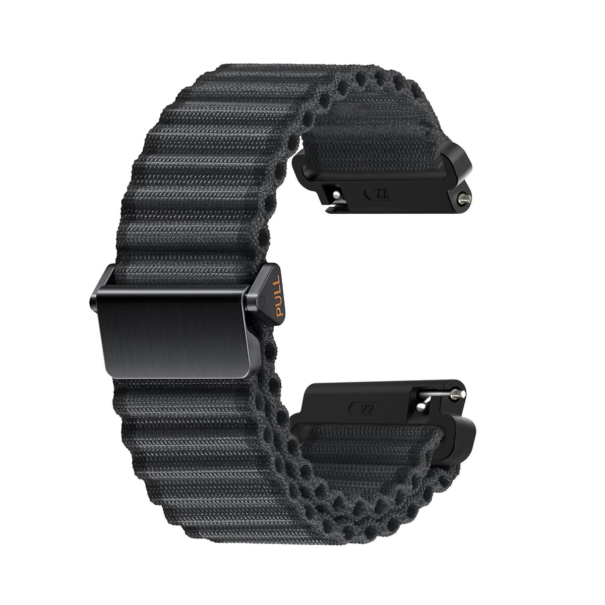 Bracelet nylon Outdoor Huawei Watch GT 3 Pro 43mm (noir)