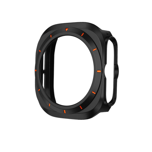 Bandz Coque PC bisel Samsung Galaxy Watch Ultra (noir /orange)