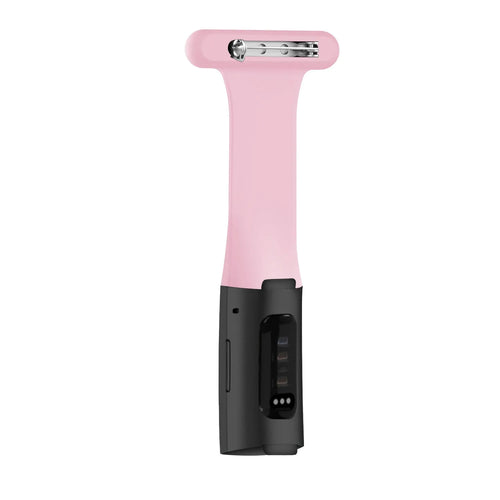 Silicone Nurse Fob, pink, without a watch, 3/4 rear view