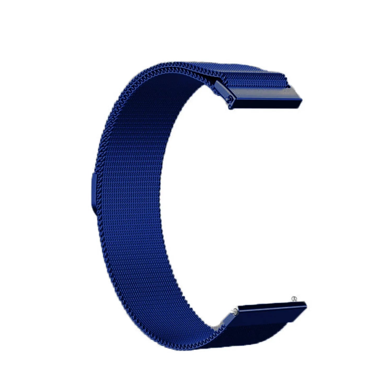 Milanese Strap, blue, without a watch, 3/4 rear view