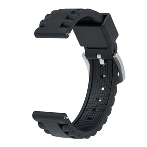 Bracelet silicone ondulé TicWatch Pro 5 Enduro (noir)