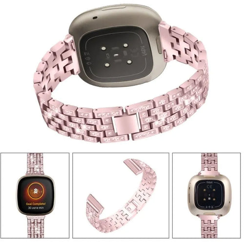 Diamond Steel Strap, without a watch, 3/4 rear view