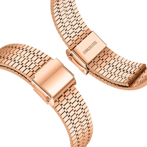 Fine Steel Strap, rose gold, without a watch, 3/4 rear view