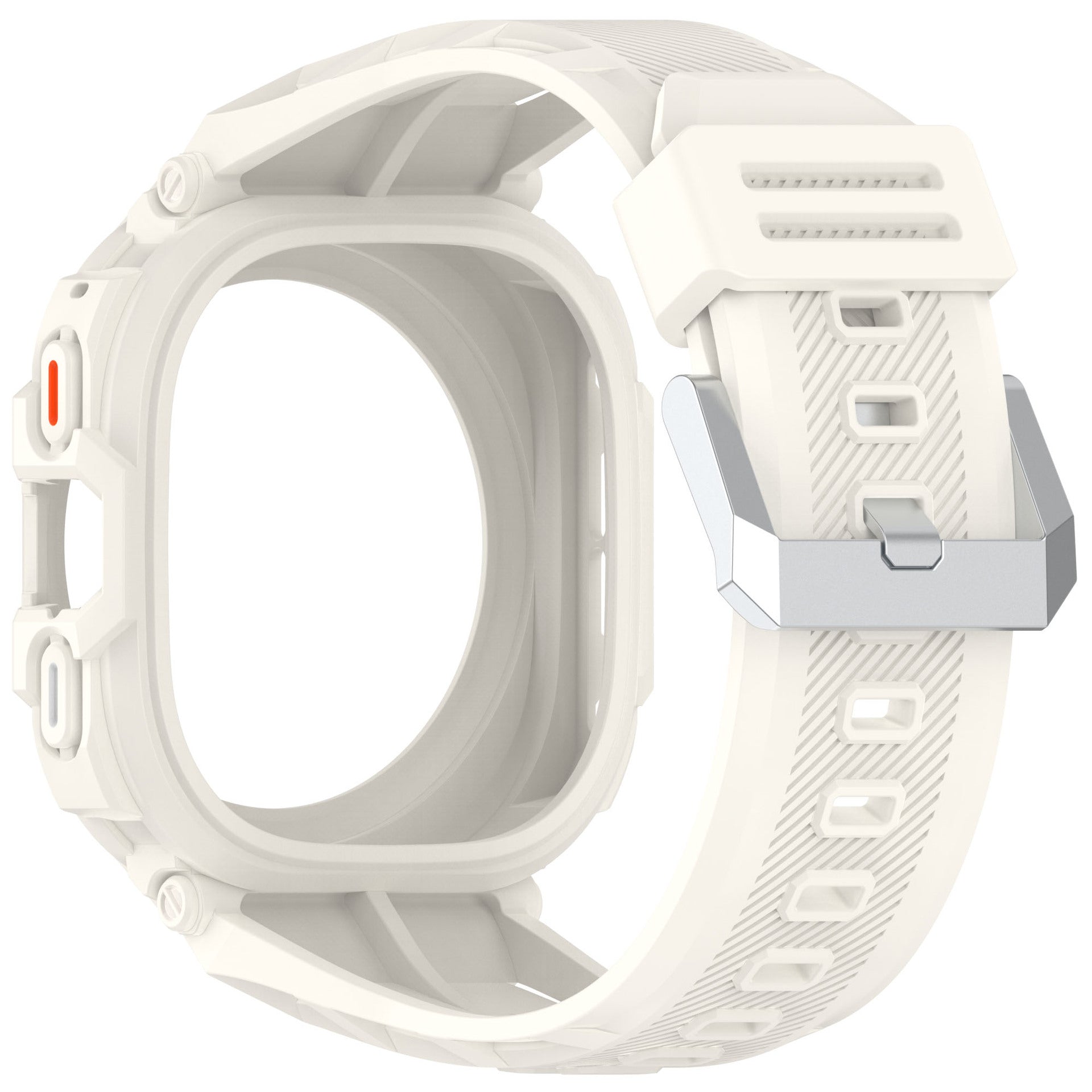 Bracelet TPU avec cadre Samsung Galaxy Watch Ultra (blanc ivoire)