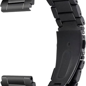 Titanium Strap, black, without a watch, 3/4 rear view