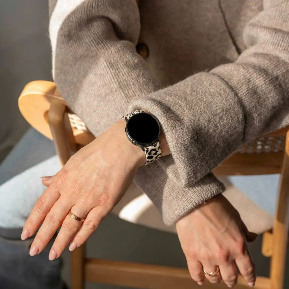 Bandz Bracelet silicone 'Léopard' Garmin Vivomove Sport