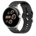 Bracelet silicone ondulé Google Pixel Watch 4 - 45mm (noir)