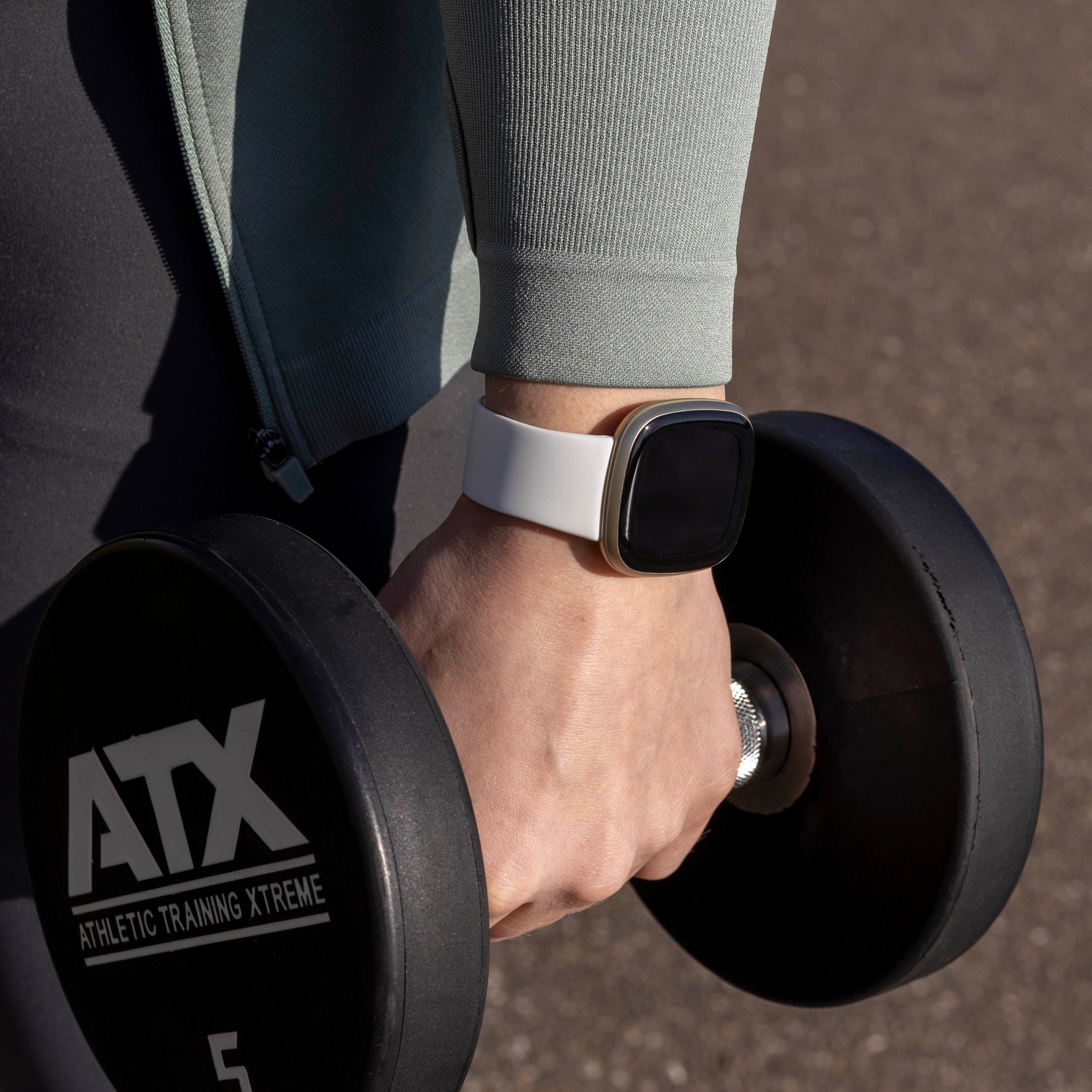 Fitbit Versa 3 Silicone Strap Classic (White)