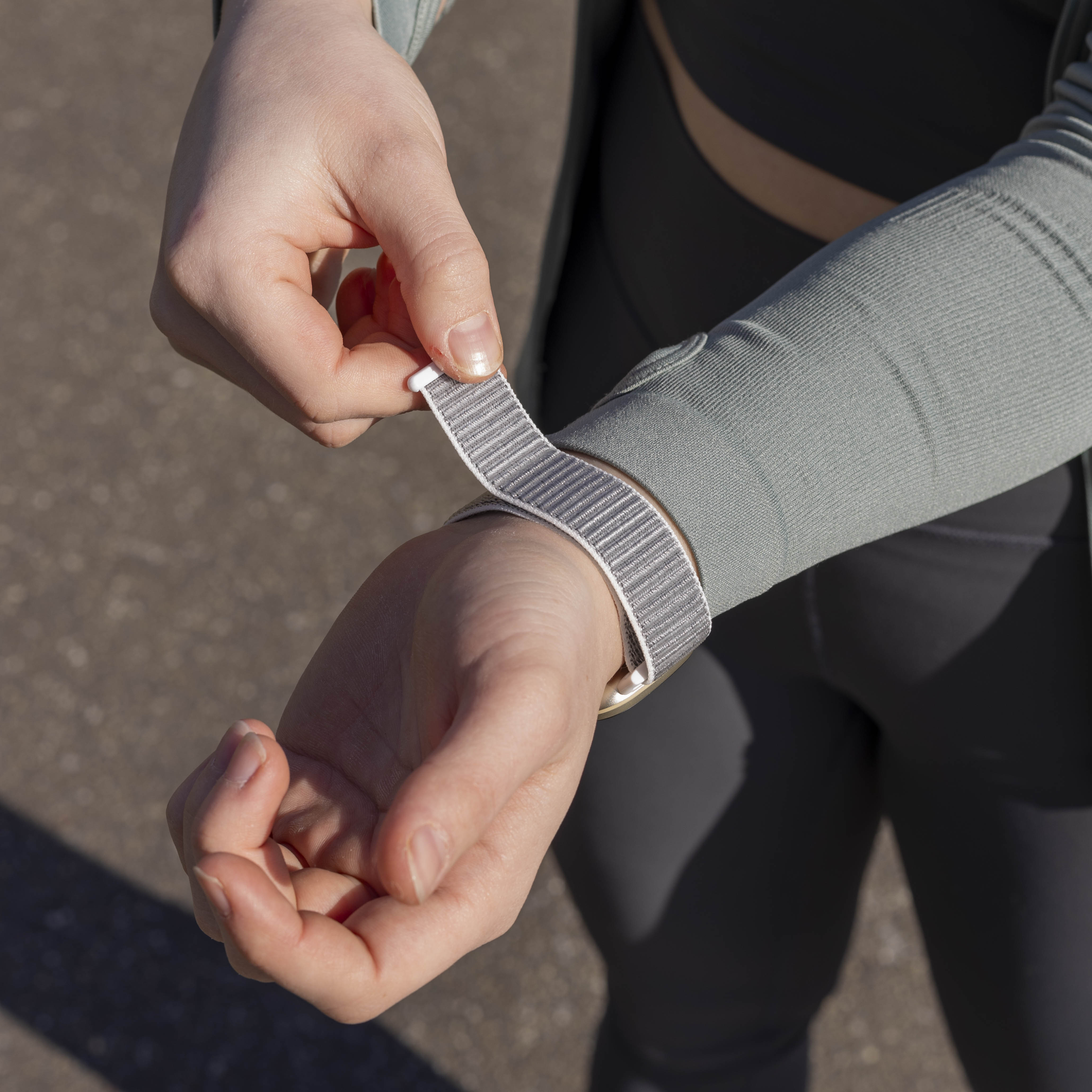 Bracelet nylon Fitbit Versa 3 (coquillage)