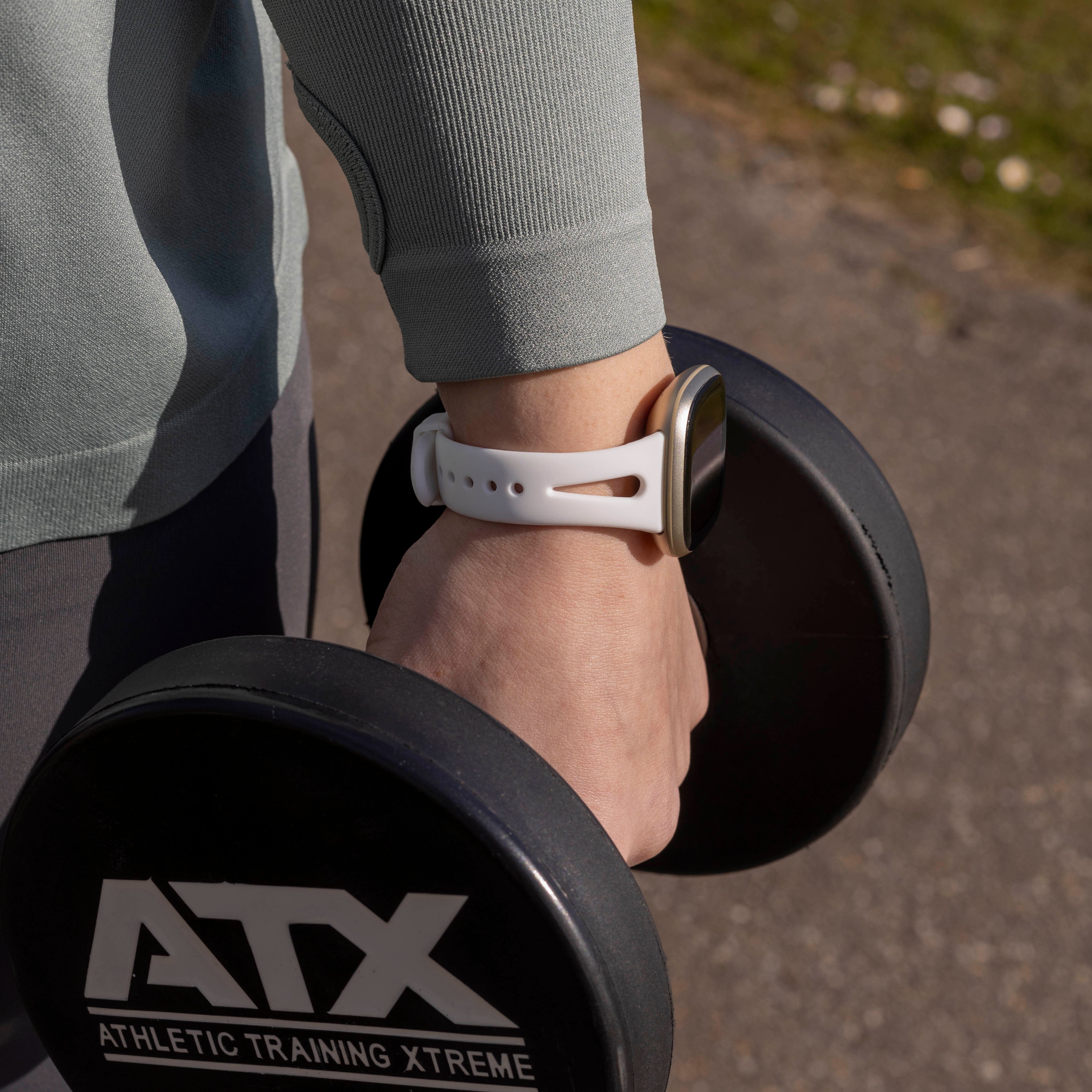 Bracelet silicone de luxe Fitbit Versa 3 (white)