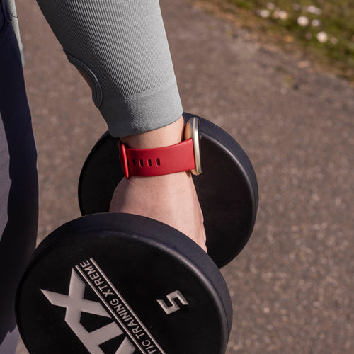 Bracelet silicone classique Fitbit Versa 3 (vin rouge)