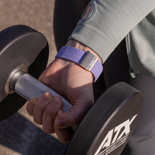 Fitbit Versa 3 Adjustable Braided Strap (Lila)