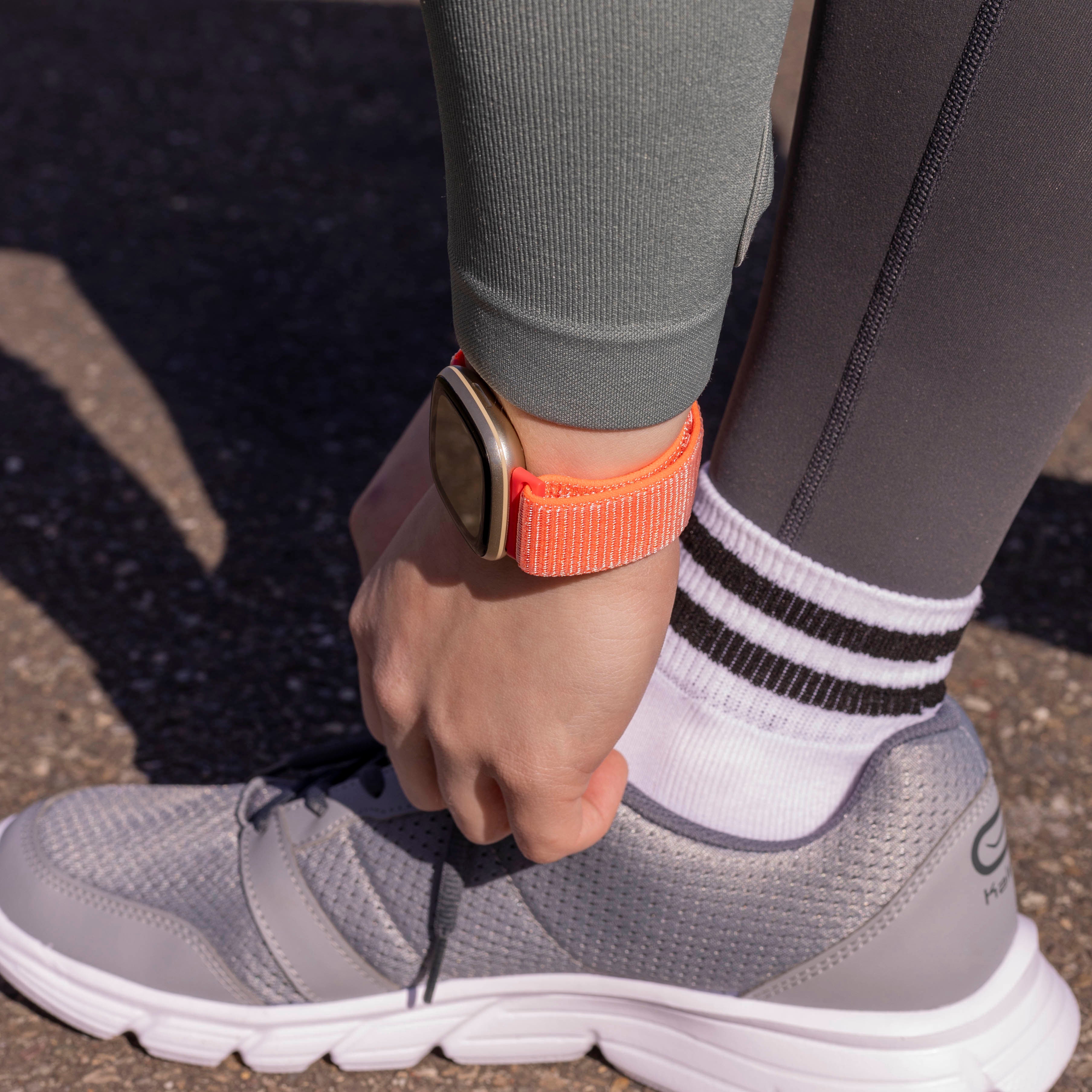 Bracelet nylon Fitbit Versa 3 (orange)