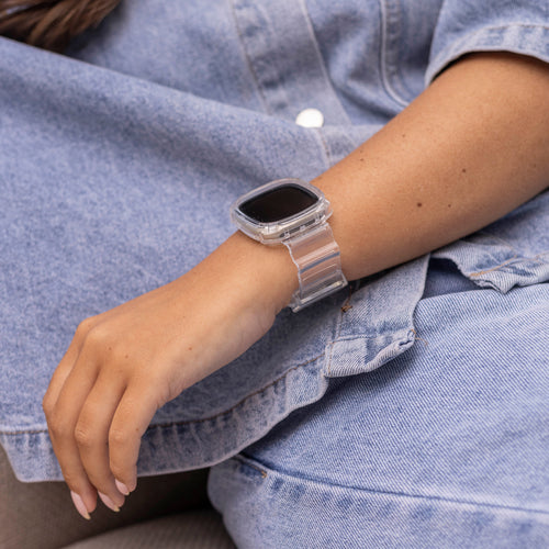 Bracelet cristal Fitbit Versa 3 (transparent)