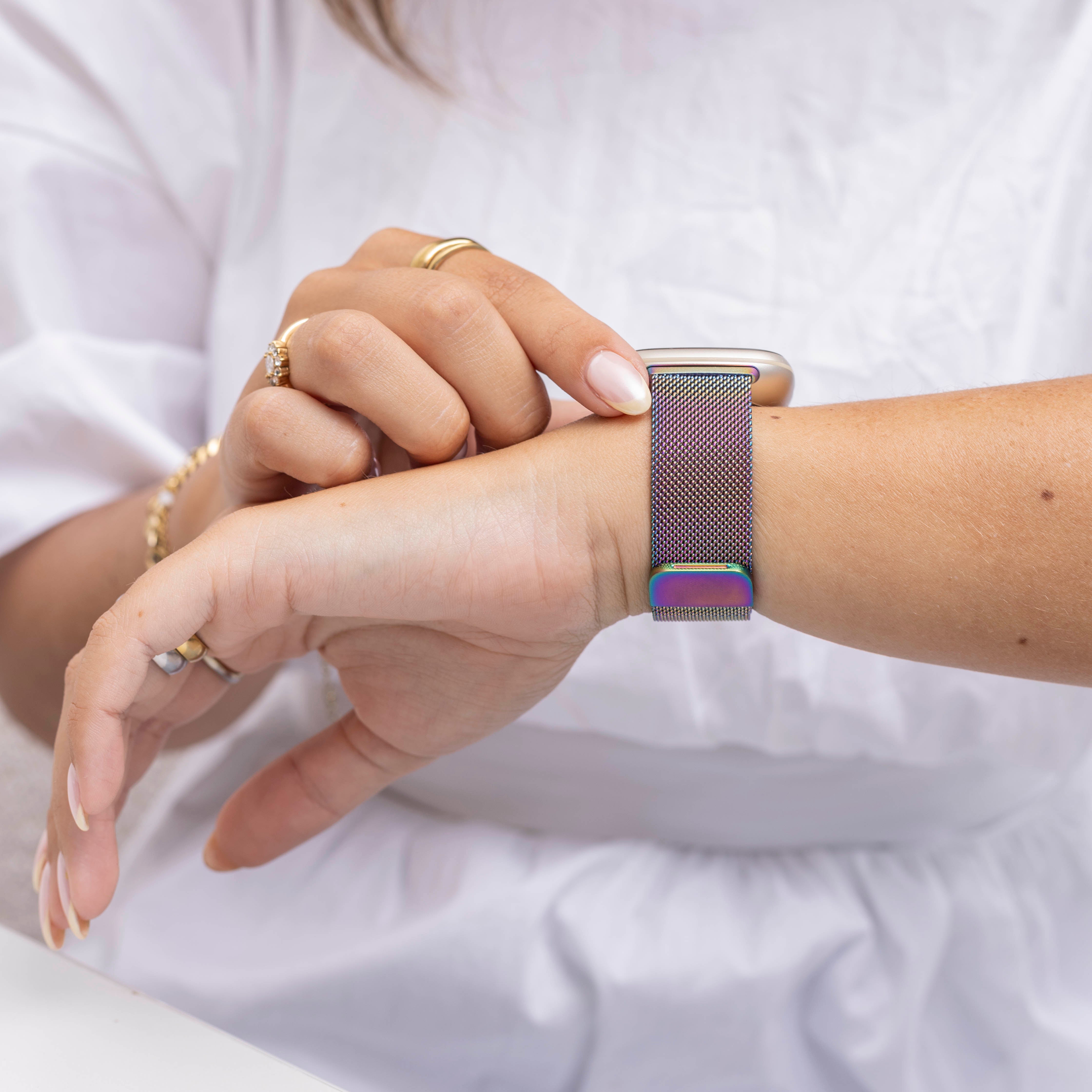 Bracelet Milanais Fitbit Sense (arc-en-ciel)