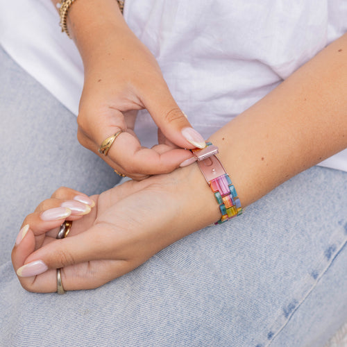 Bracelet résine Fitbit Sense (coloré)