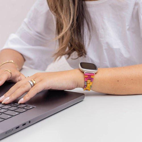 Bracelet résine Fitbit Sense (coloré)