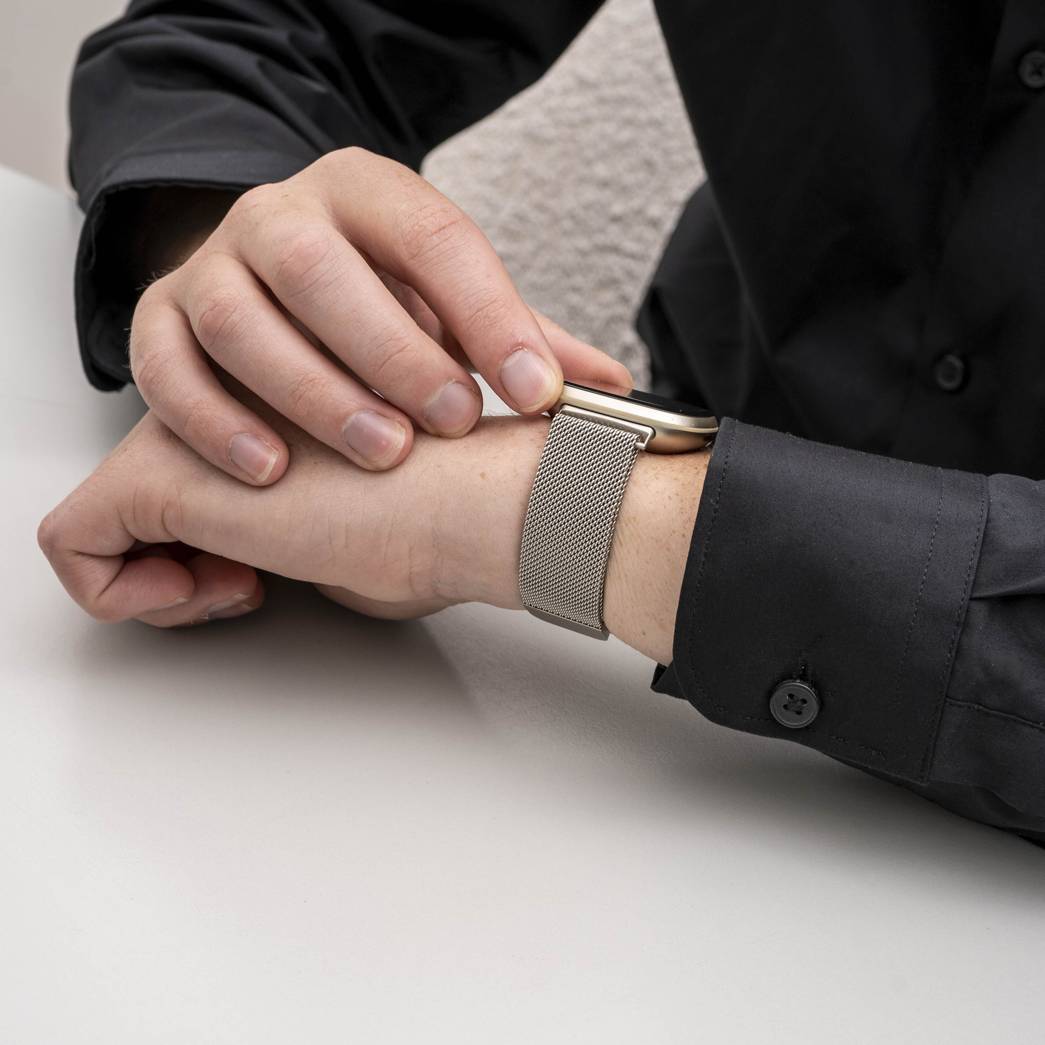 Bracelet Milanais Fitbit Versa 3 (lumière stellaire)