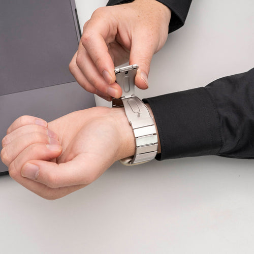 Bracelet métal Fitbit Versa 3 (argent)