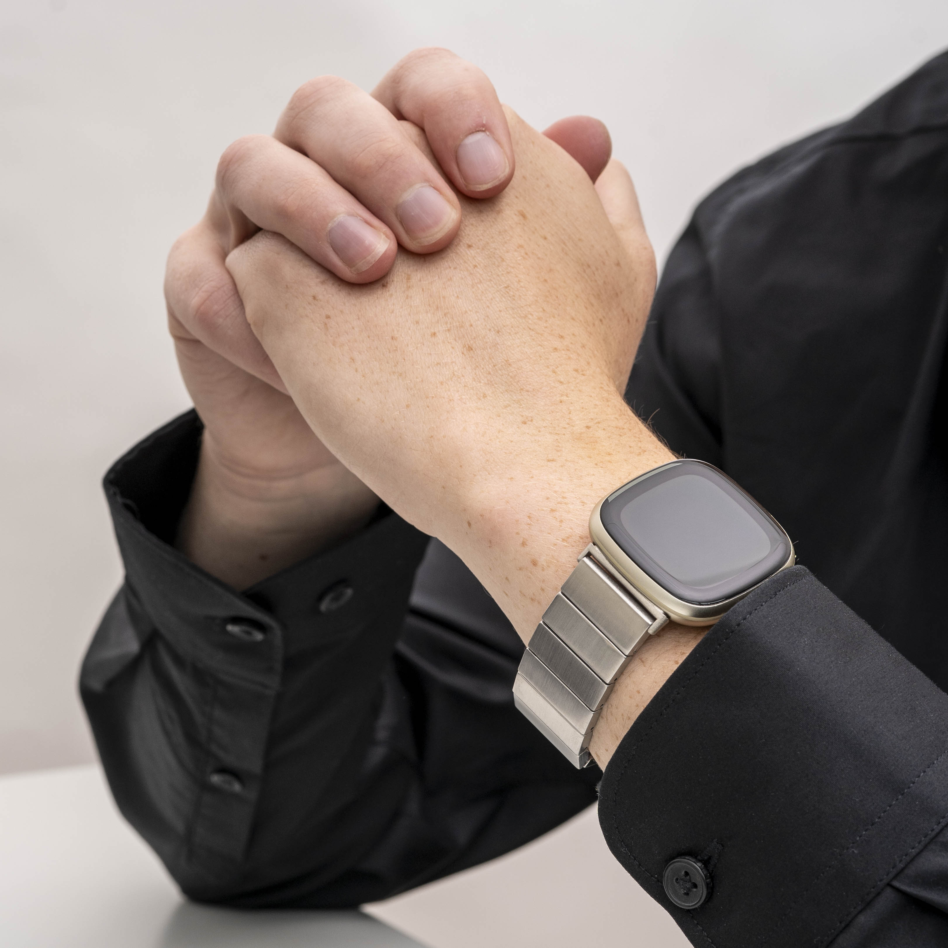 Bracelet métal Fitbit Versa 3 (argent)