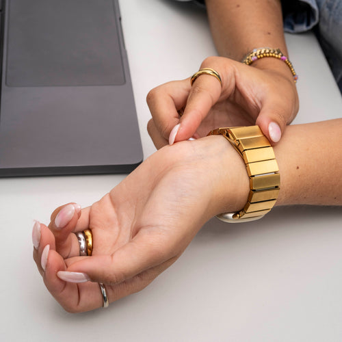 Bracelet métal Fitbit Sense (or)