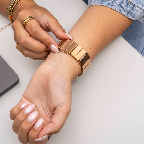 Bracelet métal Fitbit Versa 3 (or rose)