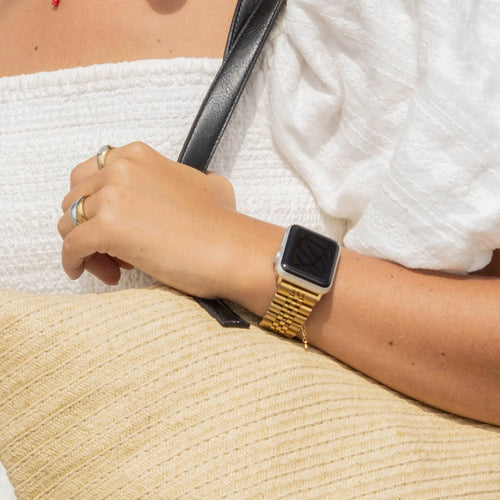 Bracelet acier Apple Watch Jubilé (or)