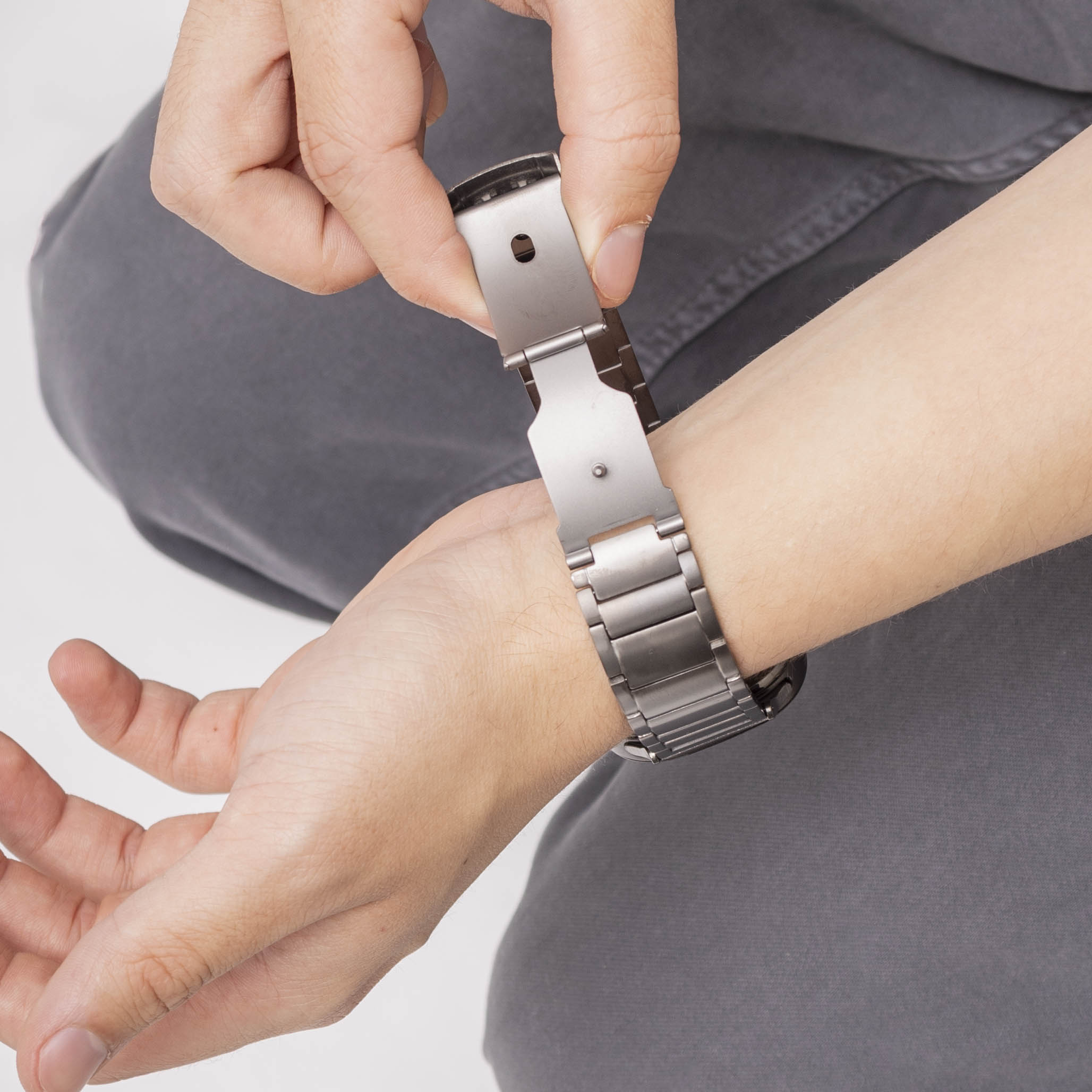 Bandz Bracelet titane 'Classique' Samsung Galaxy Watch Ultra (graphite)