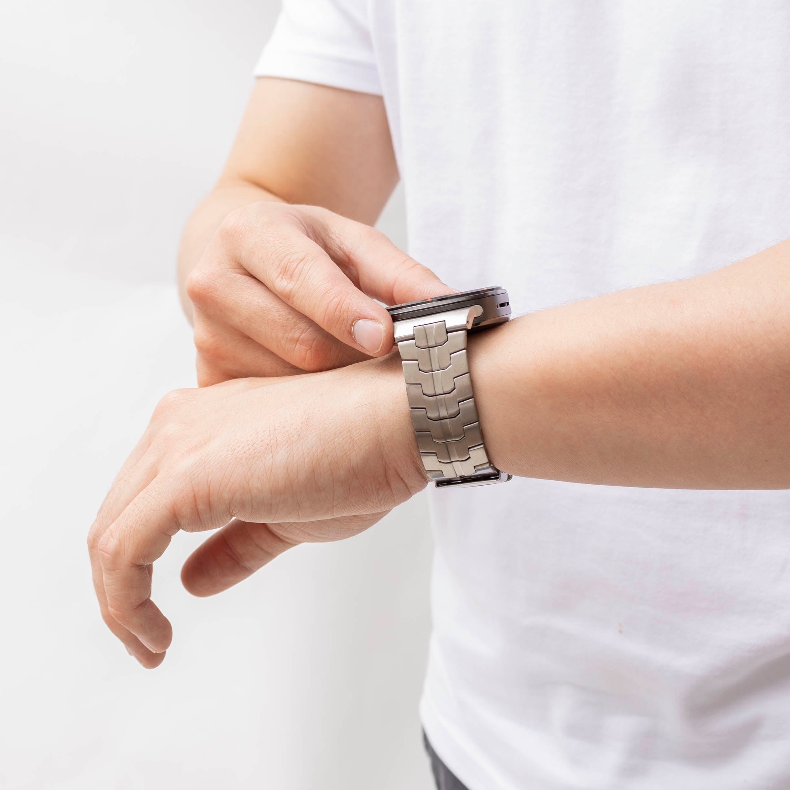 Bracelet titane 'Iron' Samsung Galaxy Watch Ultra (argent)